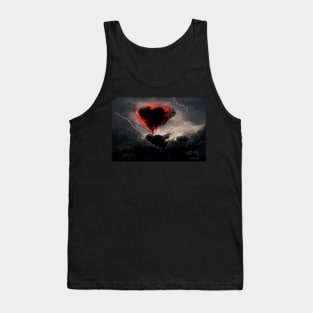 Broken Heart in the Clouds /  Broken Hearts Unwind Designs Tank Top